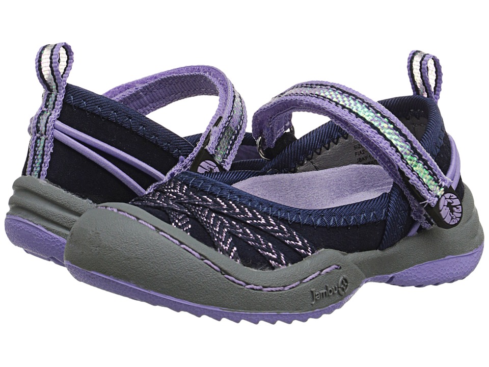 Jambu Kids - Fia 2 (Toddler) (Navy/Lilac) Girls Shoes