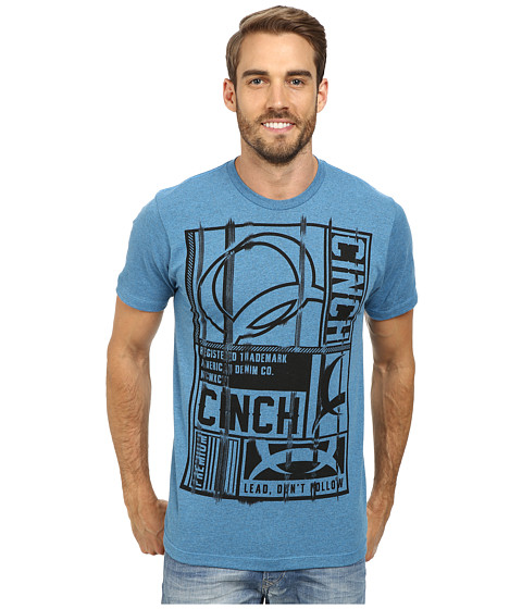 UPC 726126912224 product image for Cinch - Soft Hand Short Sleeve Jersey Tee (Blue) Men's T Shirt | upcitemdb.com