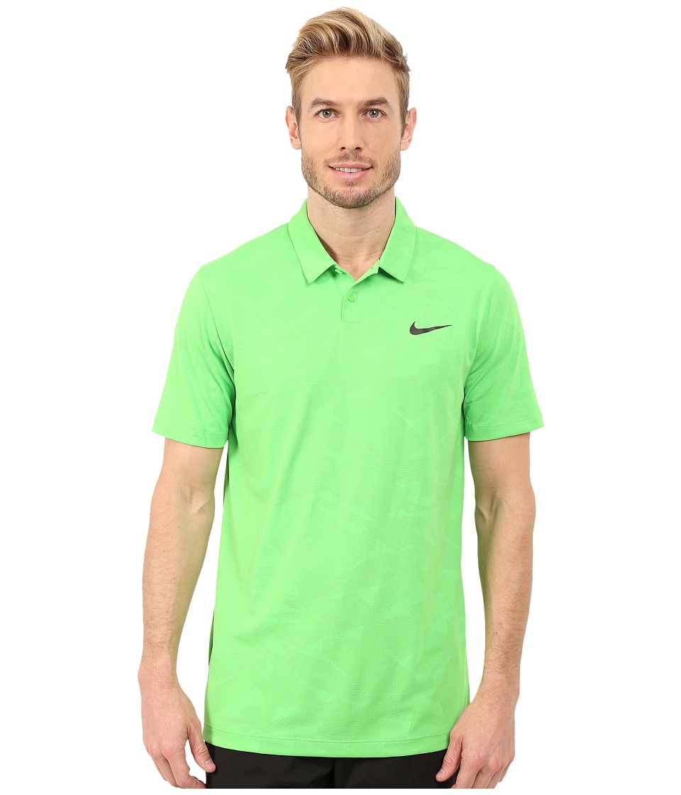 nike green camo golf shirt