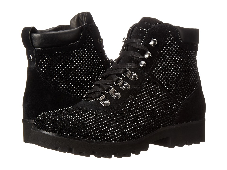 Donald J Pliner Reece SP (Black Oily Suede) Women