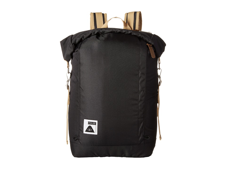 Poler - Rolltop Backpack (Black) Backpack Bags