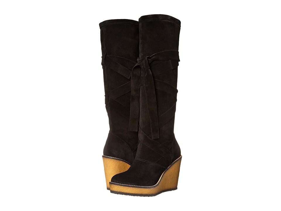 Robert Clergerie Avane (Black Suede) Women