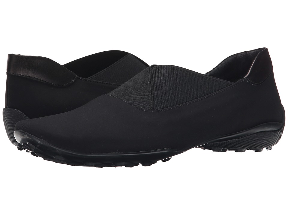Sesto Meucci Urika (Black Micro Fabric/Black Nappa/Black Elastic) Women