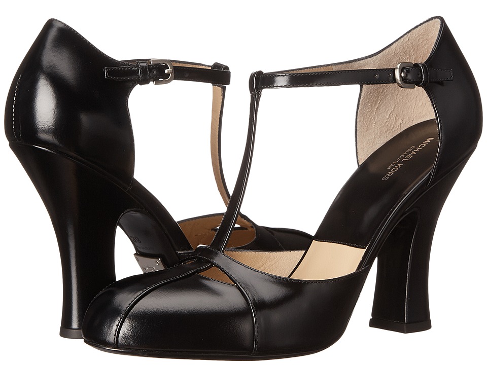 Michael Kors Chiara Runway (Black Dull Silver Spazzolato) High Heels