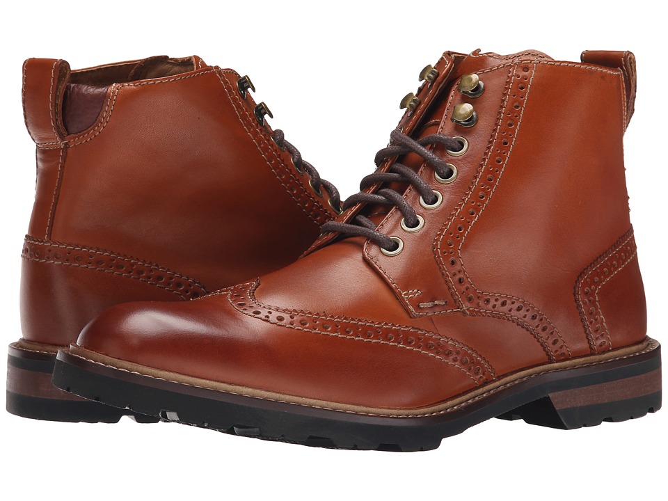 Florsheim Kilbourn Wingtop Boot (Saddle Tan Smooth) Men