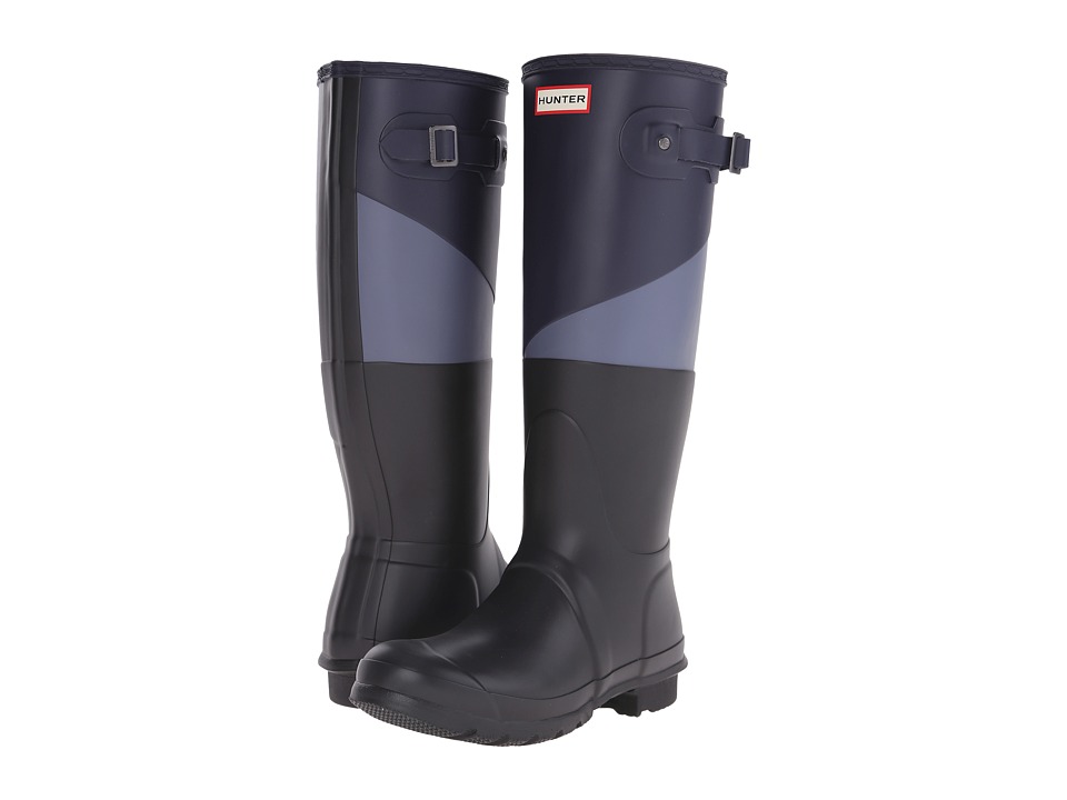 Hunter - Asymmetric Colour Block (Midnight/Mineral Blue/Black) Women