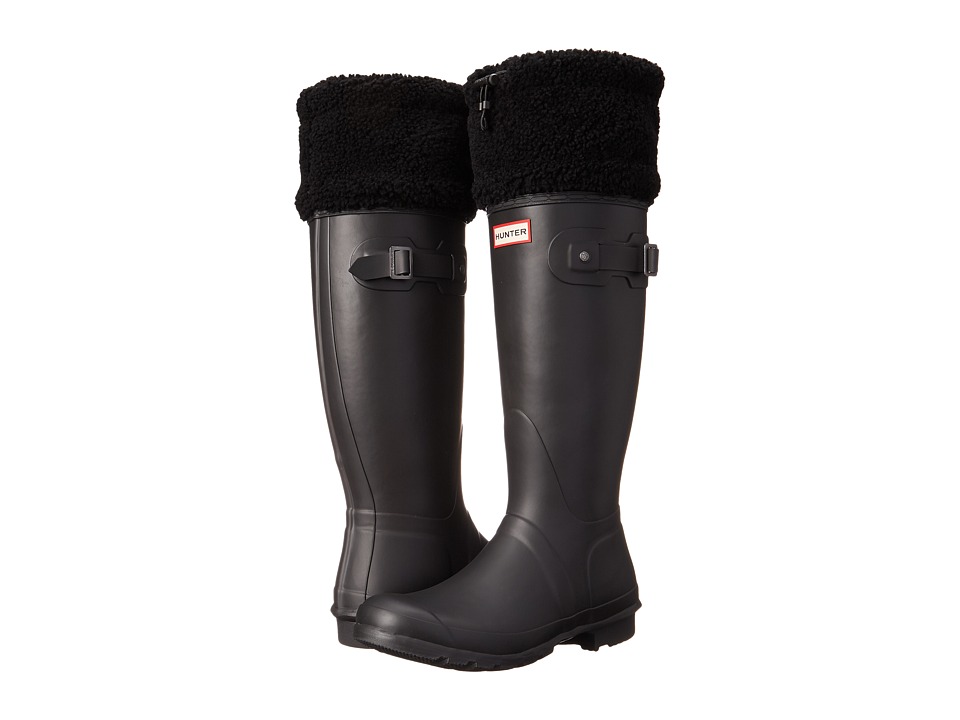 Hunter Original Shearling Cuff (Black) Women
