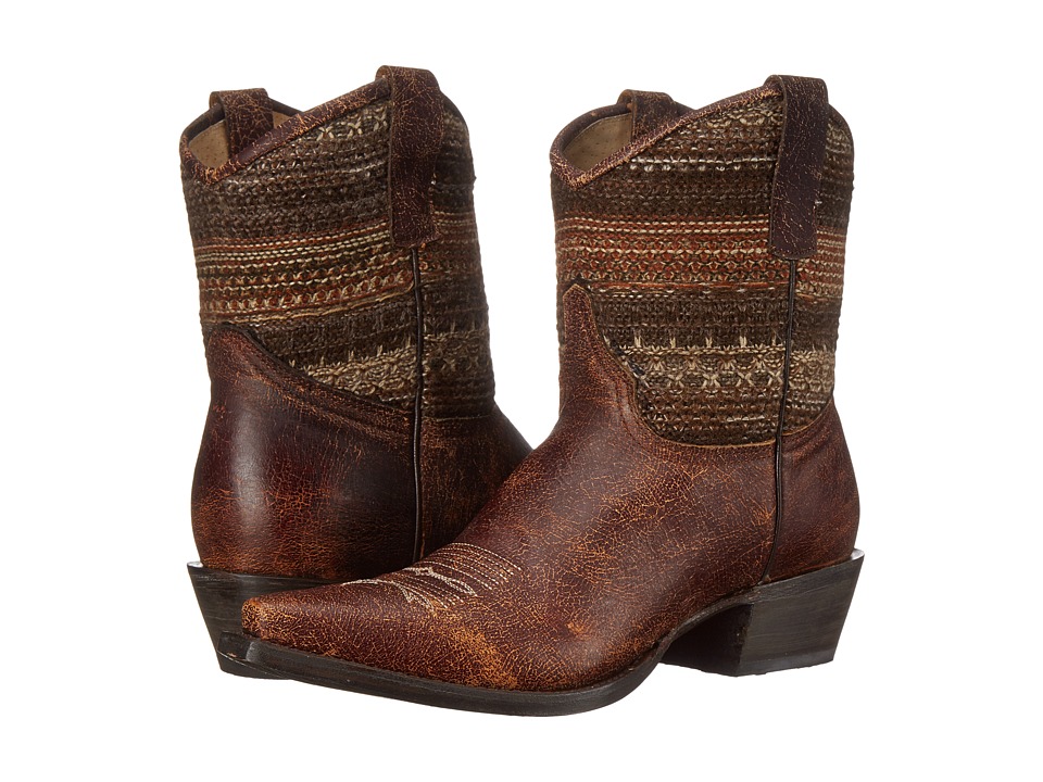 Roper - Avril Shorty (Brown) Cowboy Boots