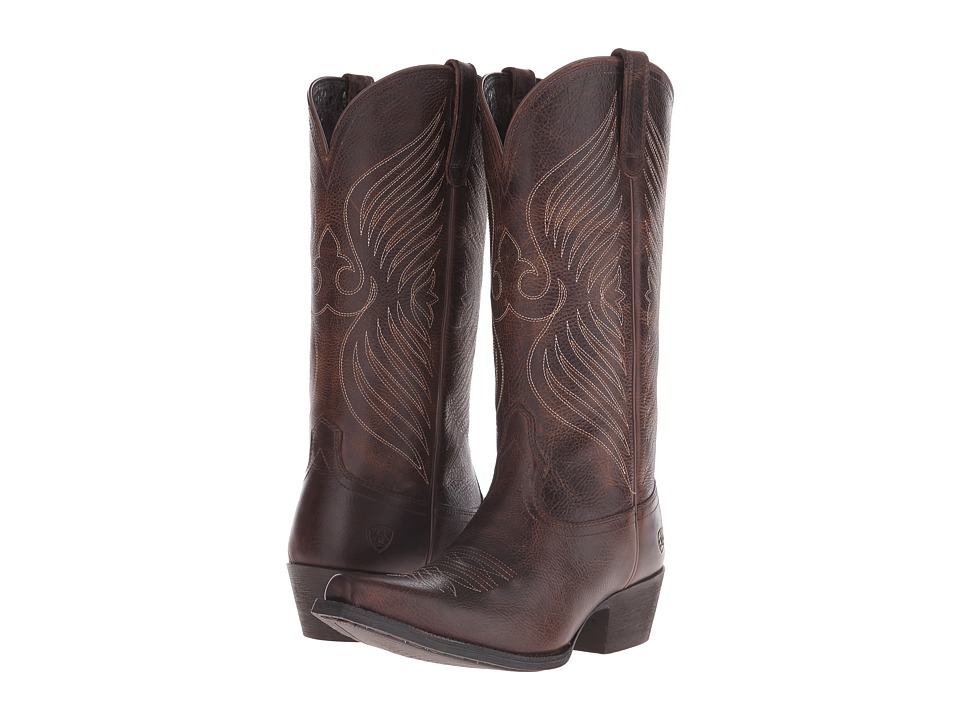 Ariat - Round Up X Toe (Wicker) Cowboy Boots