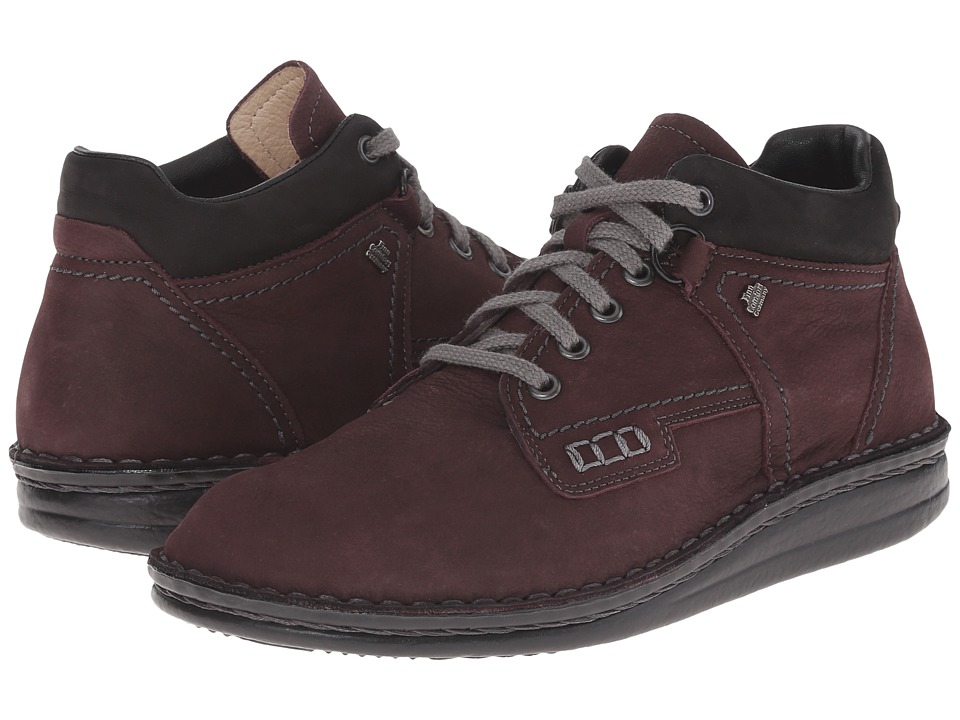 Finn Comfort - Linz (Plum Bear Nubuk/Black Buggy) Lace up casual Shoes