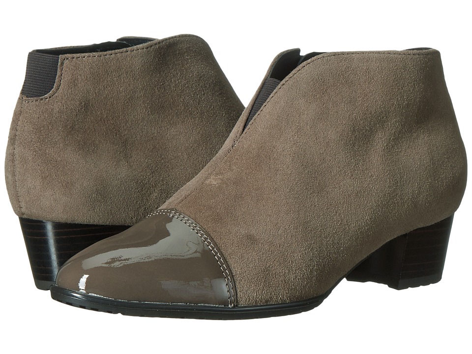 ara Palmer (Alpaca Suede/Piombo Patent Toe) Women