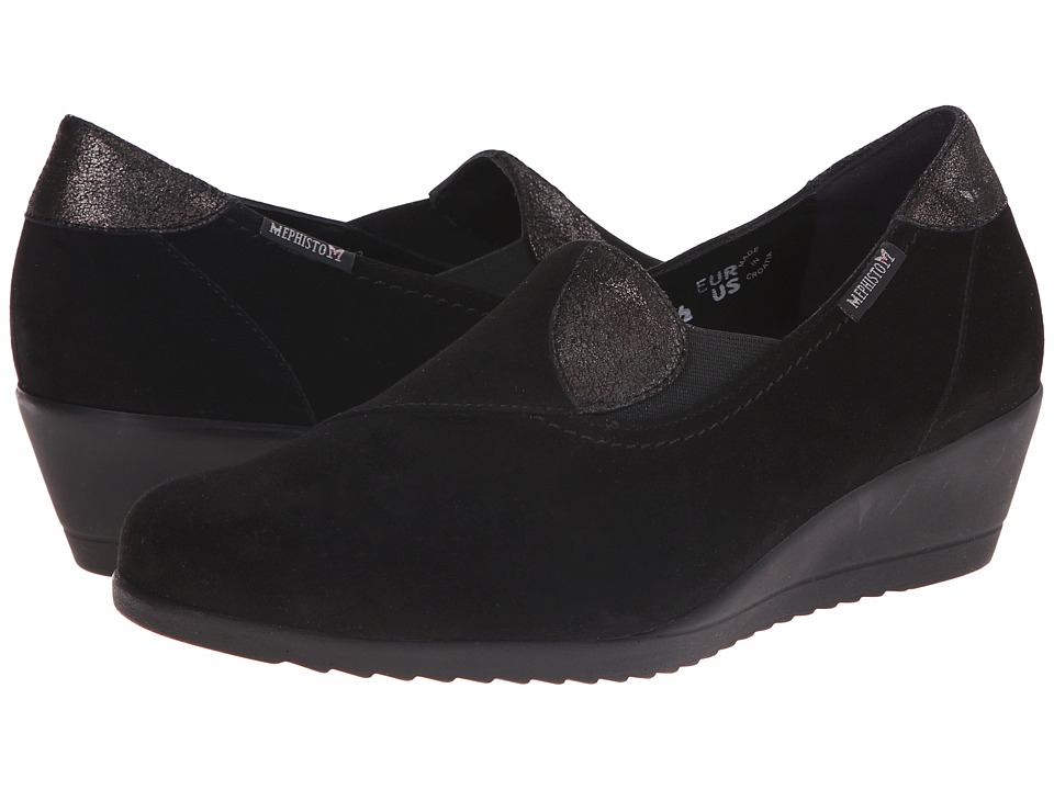 Mephisto Giacinta (Black Velcalf Premium/Dark Grey Podium) Women