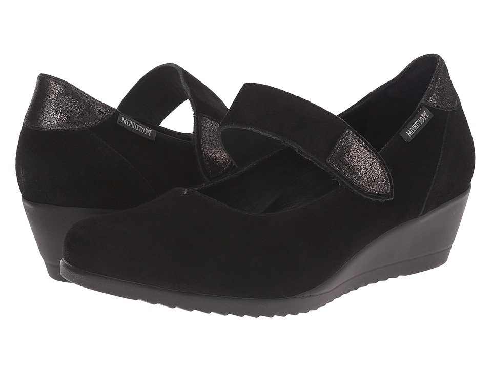 Mephisto Giordana (Black Velcalf Premium/Dark Grey Podium) Women