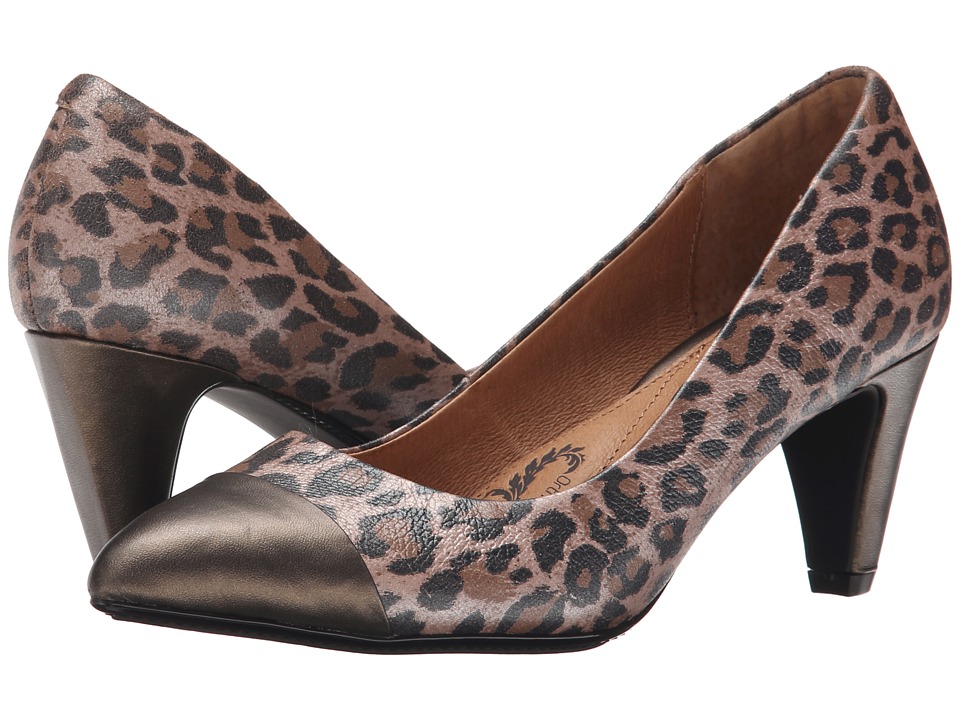 Sofft Tansy (Cappuccino/Bronzo Jaguar Metallic Velvet Sheep Nappa) Women