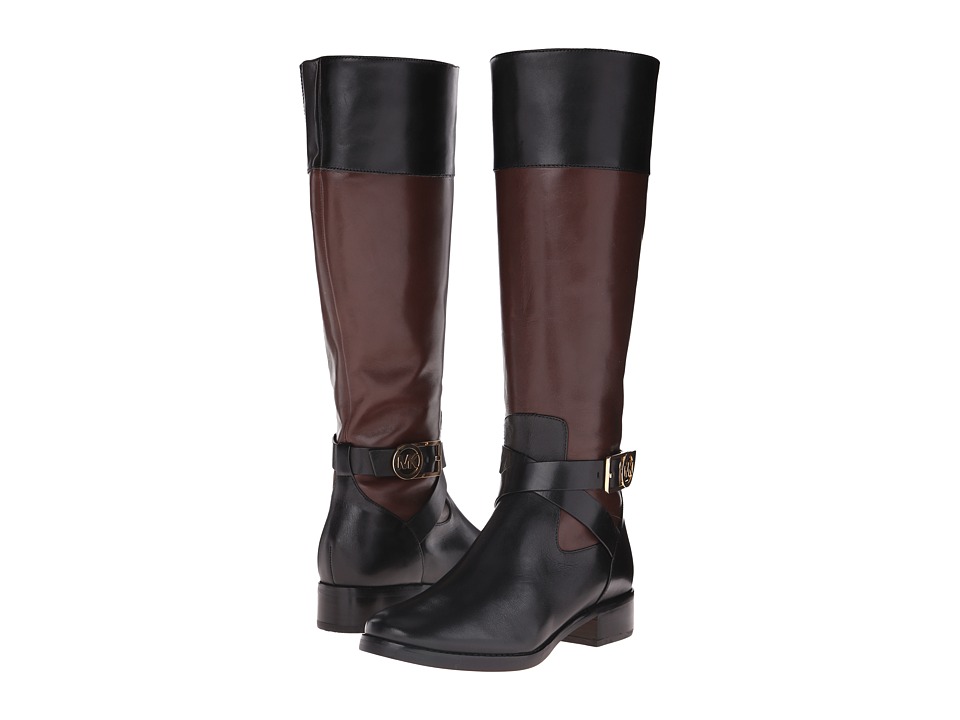 MICHAEL Michael Kors Bryce Tall Boot (Black/Mocha Vachetta) Women