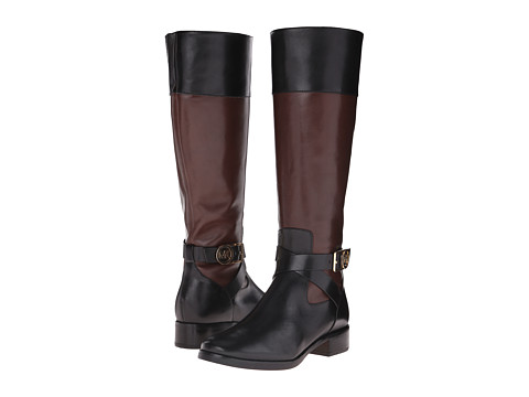 UPC 889407185783 product image for MICHAEL Michael Kors - Bryce Tall Boot (Black/Mocha Vachetta) Women's Boots | upcitemdb.com