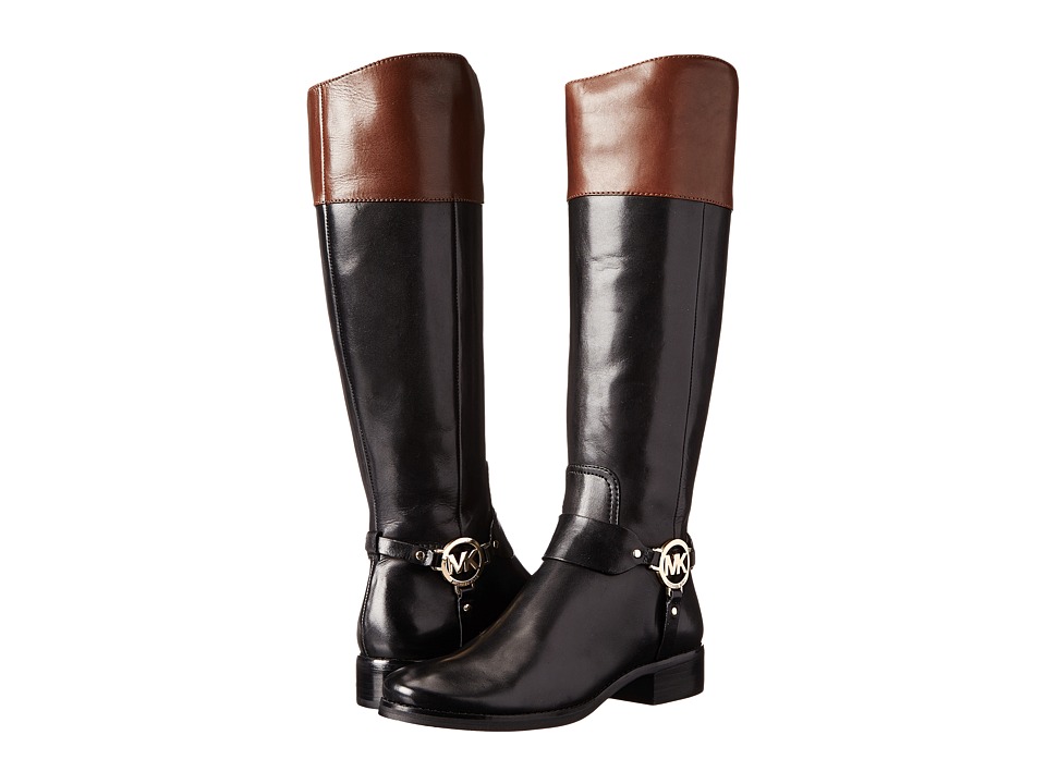 MICHAEL Michael Kors - Fulton Harness Boot (Black/Mocha Vachetta) Women