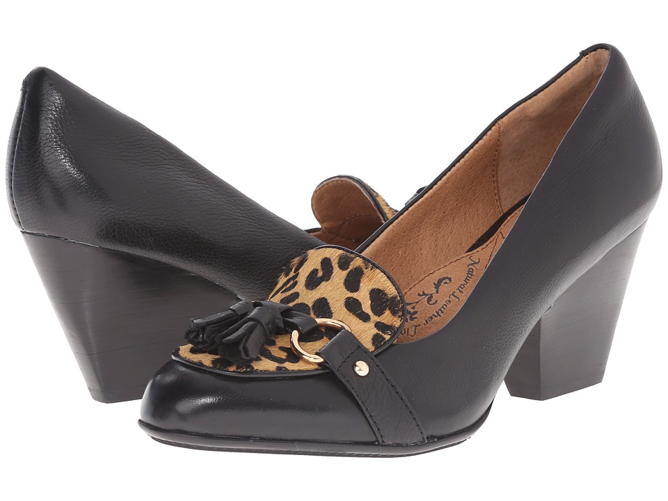 Sofft Aldora (Black/Natural Leopard Print) High Heels