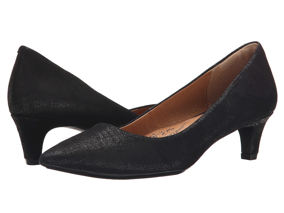 Sofft - Altessa (Black Linen Foil Suede) Women