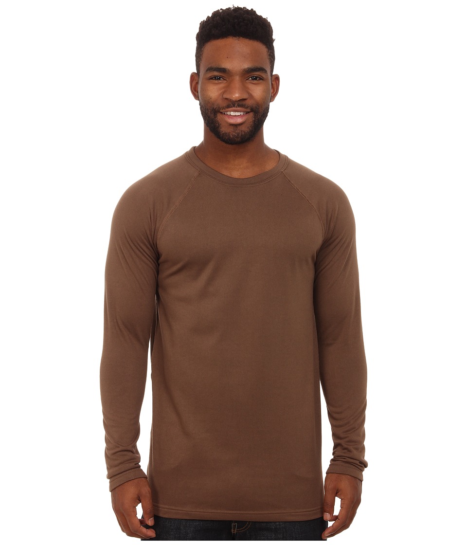 Terramar Tall Military Fleece Crew (Military Brown) Men