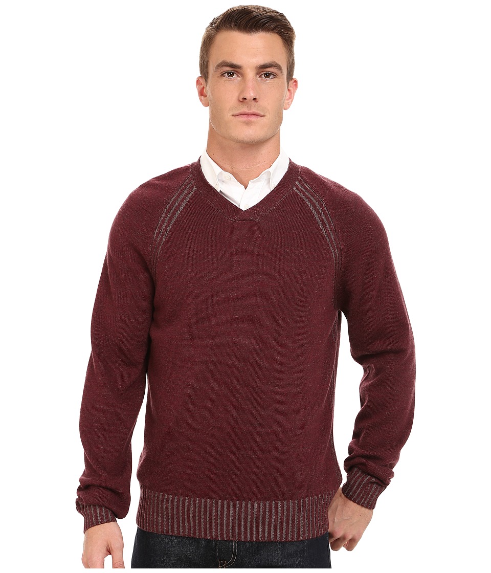 Rodd & Gunn - Birdwood V-Neck Sweater (Burgundy) Men