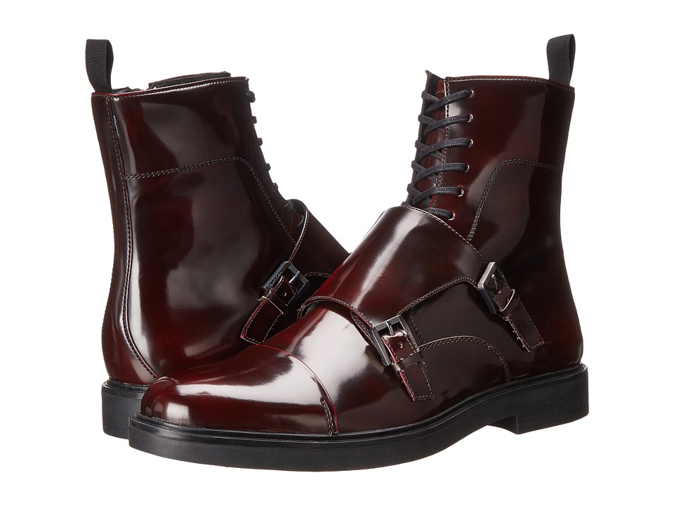 Calvin Klein - Davis (Burgundy Brush-Off Smooth) Men