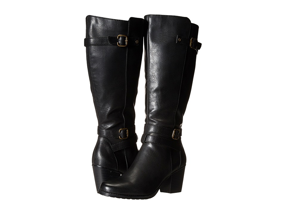 Naturalizer Tricia Wide Calf (Black Wide Calf Smooth) Women