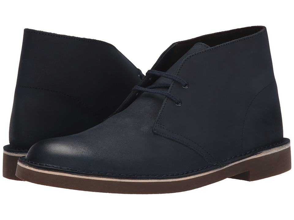 Clarks Bushacre II (Navy Leather) Men