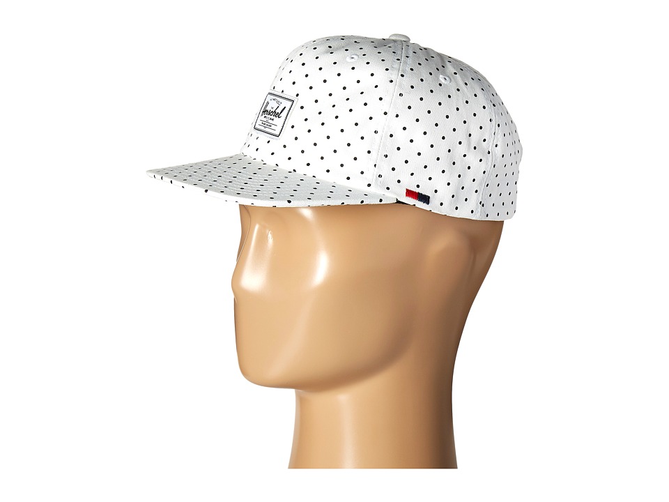 Herschel Supply Co. - Albert (White/Black Polka) Caps