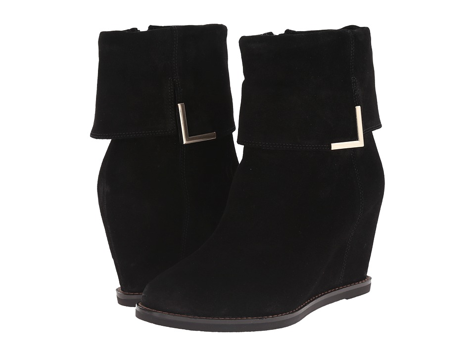 Johnston & Murphy Brynn Cuff Bootie (Black Oiled Suede) Women
