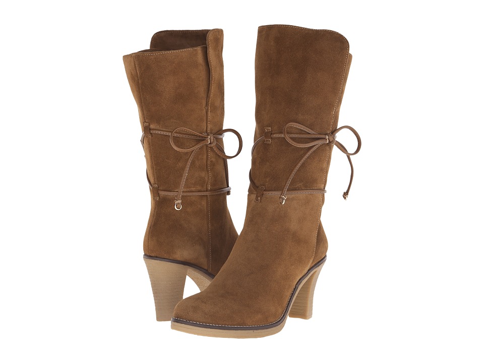 Johnston & Murphy Jeanie Wrap Bootie (Chestnut Suede) Women