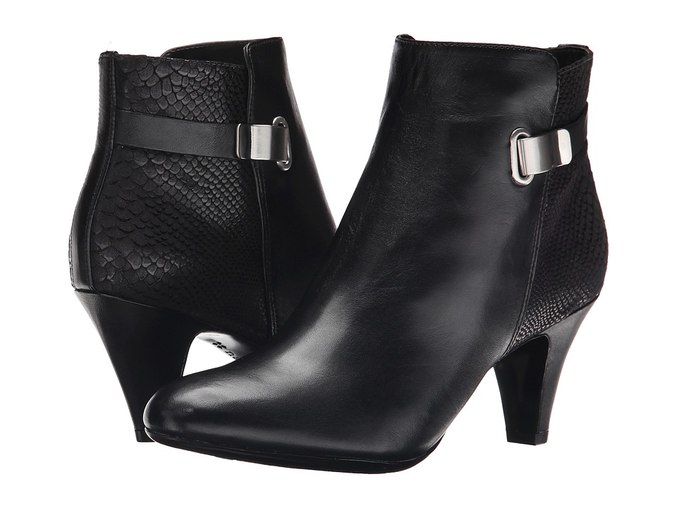 Naturalizer - Blake (Black Leather/Printed Snake) Women