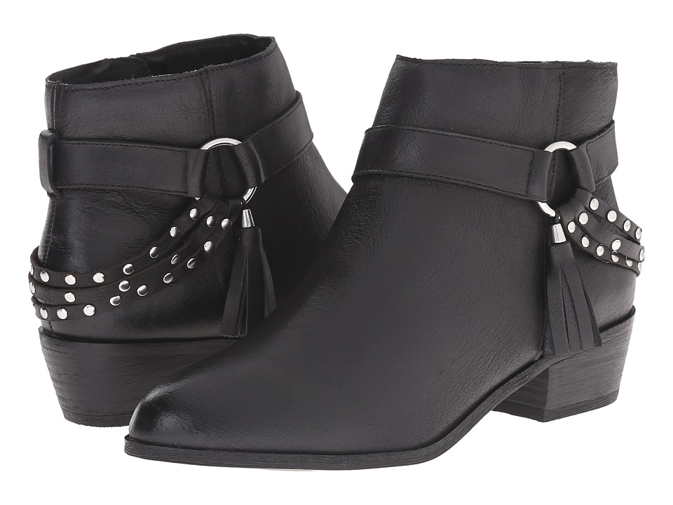 Chinese Laundry Seasons Leather Ankle Boot (Black) Women