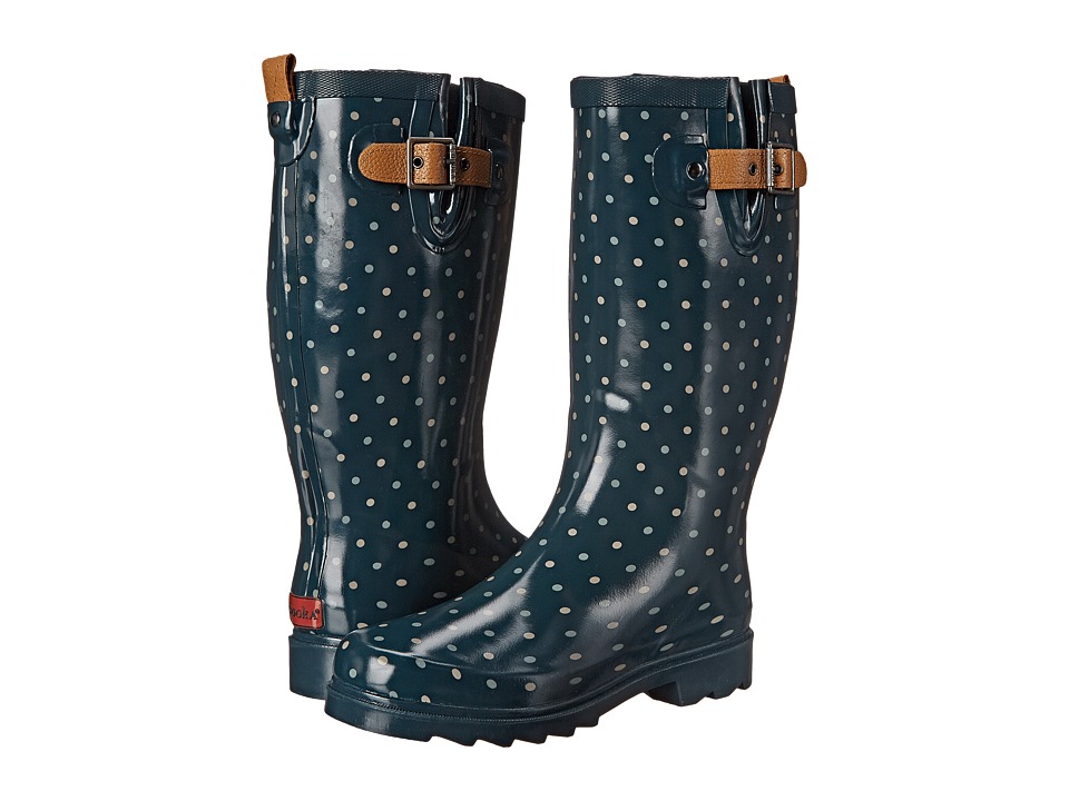 Chooka - Classic Dot Rain Boot (Deep Juniper) Women