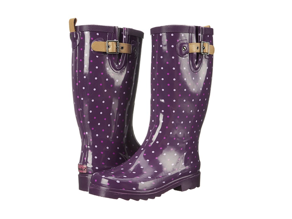 Chooka - Classic Dot Rain Boot (Imperial Purple) Women