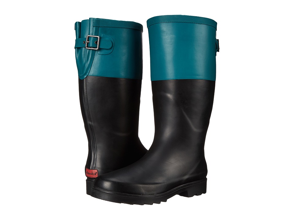 Chooka - Color Block Back Gusset (Forest) Women