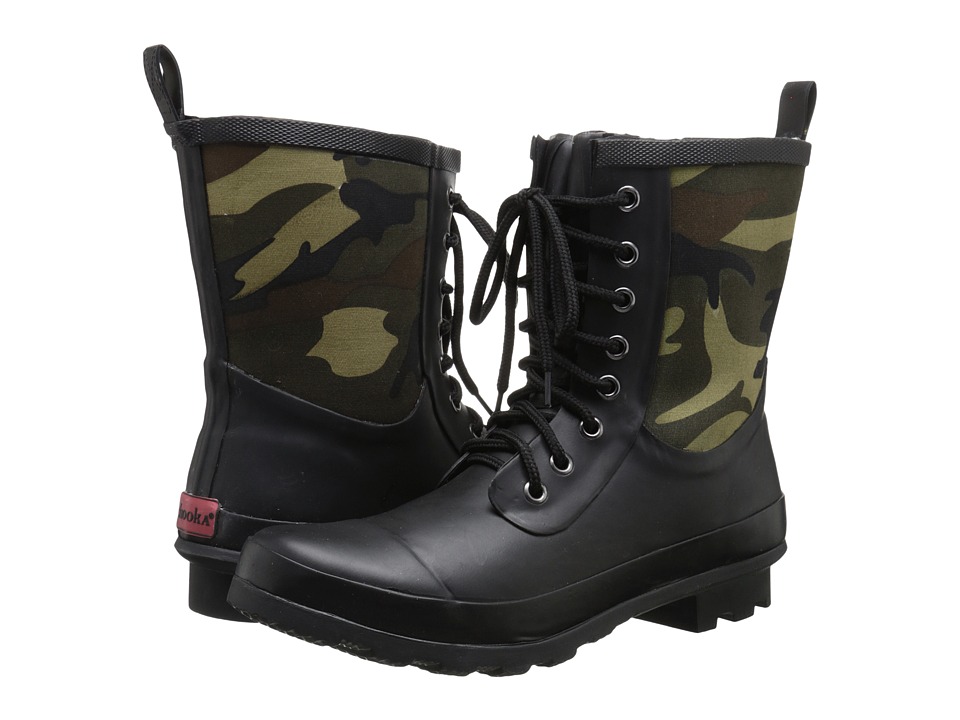 Chooka Cara Camo Rain Boot (Green) Women