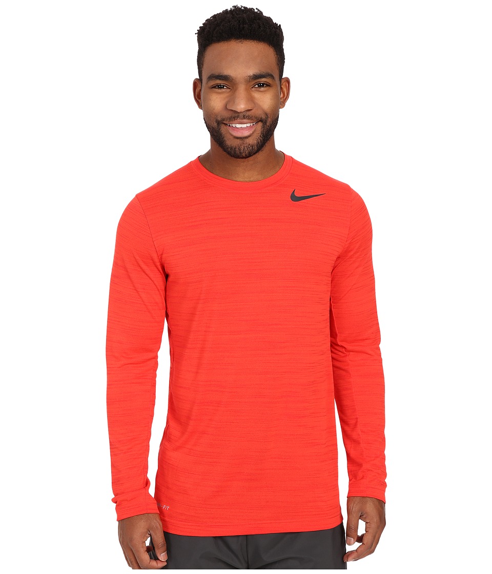 Nike - Dri-FIT Touch L/S (Light Crimson/University Red/Heather/Black) Men