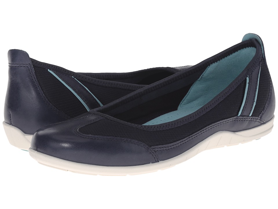 ECCO Bluma Summer Ballerina (Marine/Marine/Aquatic) Women