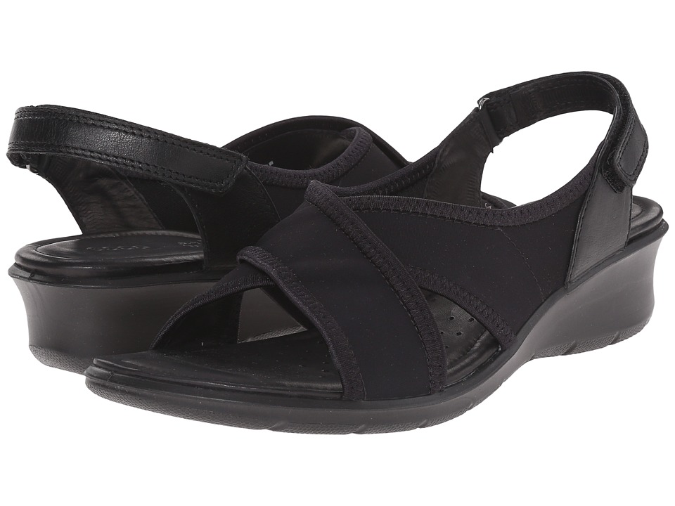 ECCO Felicia Band Sandal (Black/Black) Women