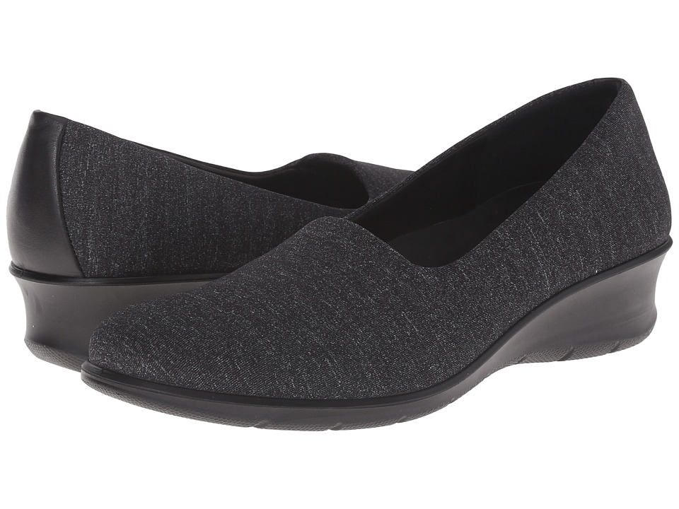 ECCO Felicia Stretch (Black/White/Black) Women