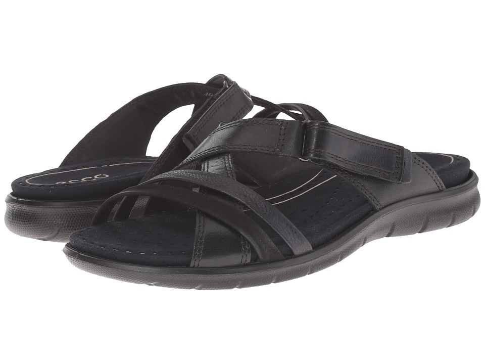 ECCO Babett Sandal Strap Slide (Black/Black 1) Women