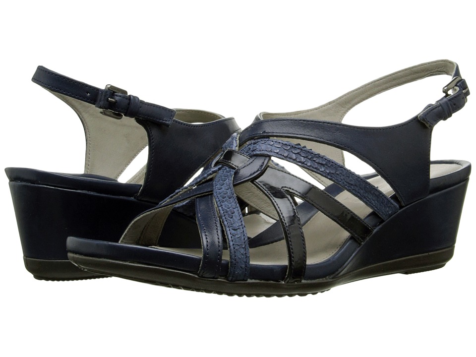 UPC 737431888463 product image for ECCO - Touch 45 Wedge Sandal (Marine/Denim Blue/Marine) Women's Wedge Shoes | upcitemdb.com