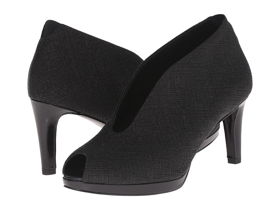 ECCO Baltimore Peep Toe (Black/Black) High Heels