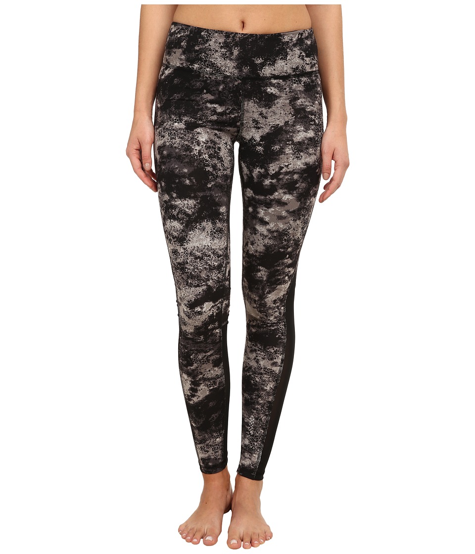 Zobha Cosmo Printed Leggings with Mesh Panels (Pewter) Women
