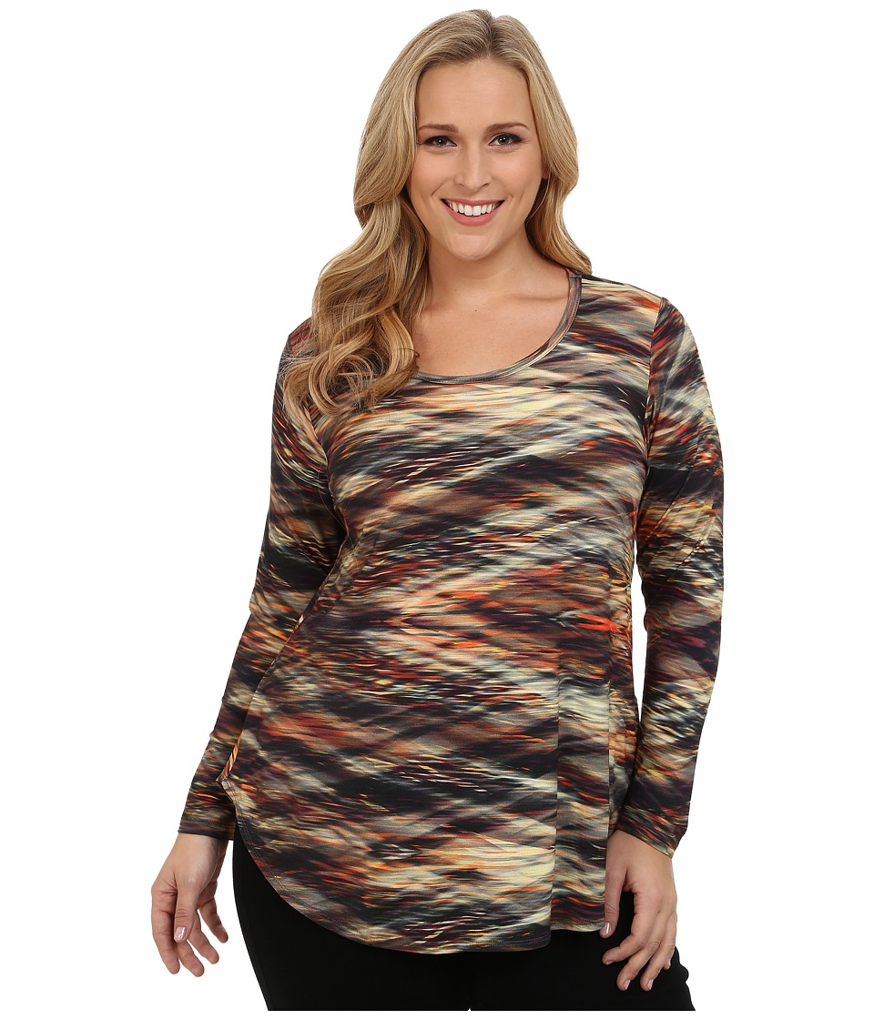 Karen Kane Plus - Plus Size Crystal Vision Print Tee (Print) Women
