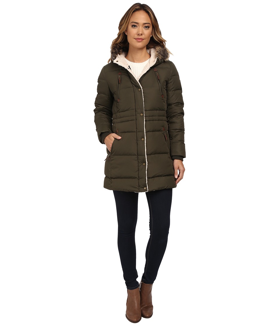 LAUREN Ralph Lauren Berber Trim Anorak (Litchfield Loden) Women