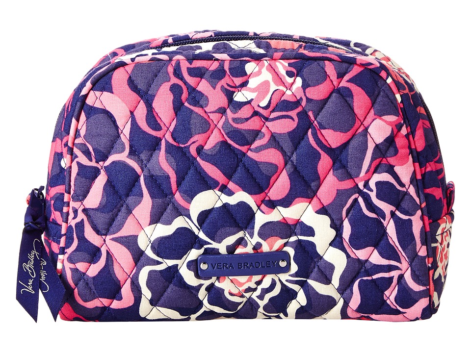 Vera Bradley Luggage - Medium Zip Cosmetic (Katalina Pink) Cosmetic Case