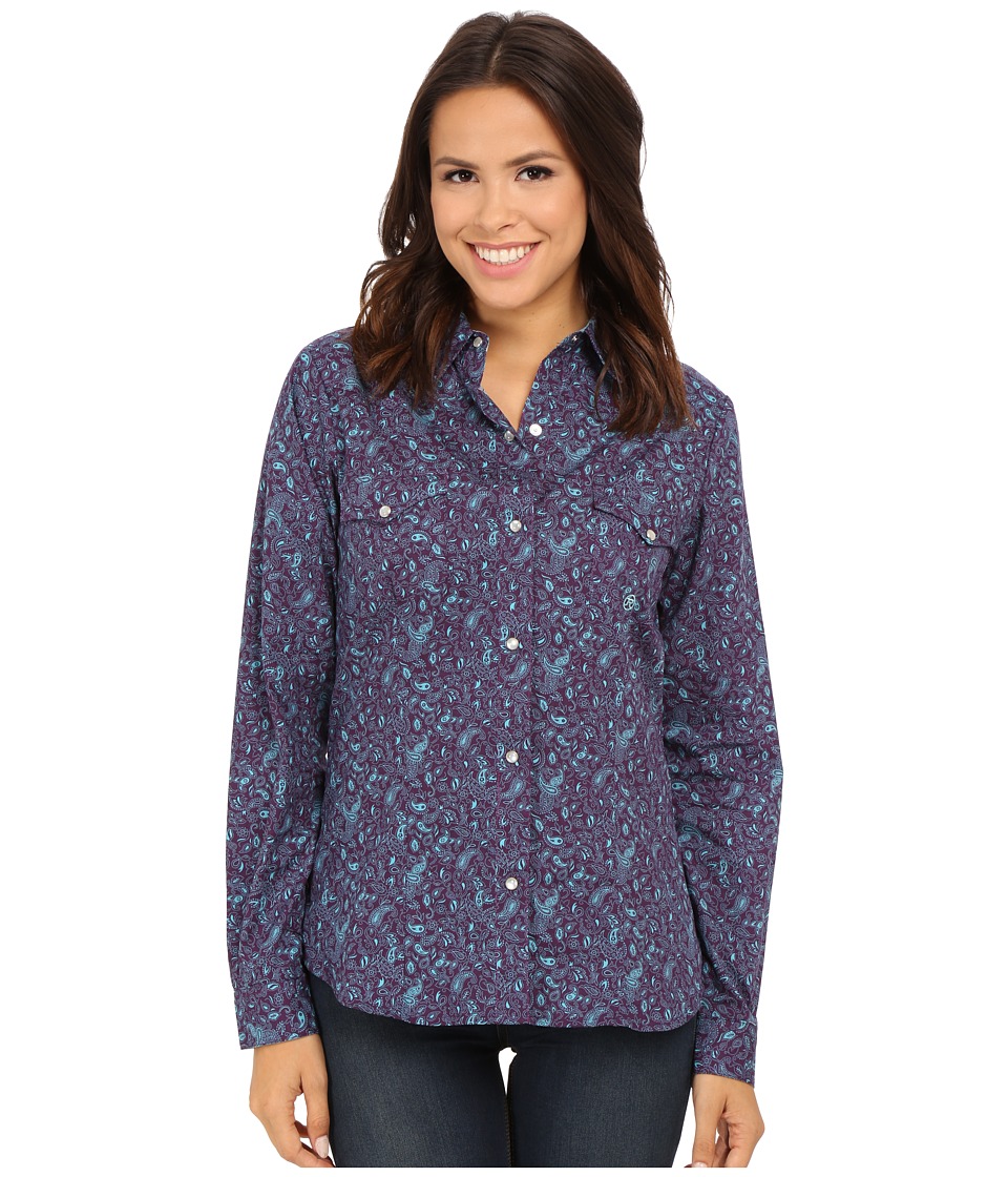 Roper - 0053 Detailed Paisley (Purple) Women's Clothing