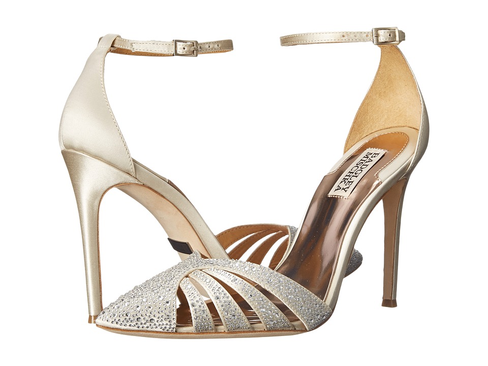 Badgley Mischka Sirena (Ivory Satin) High Heels